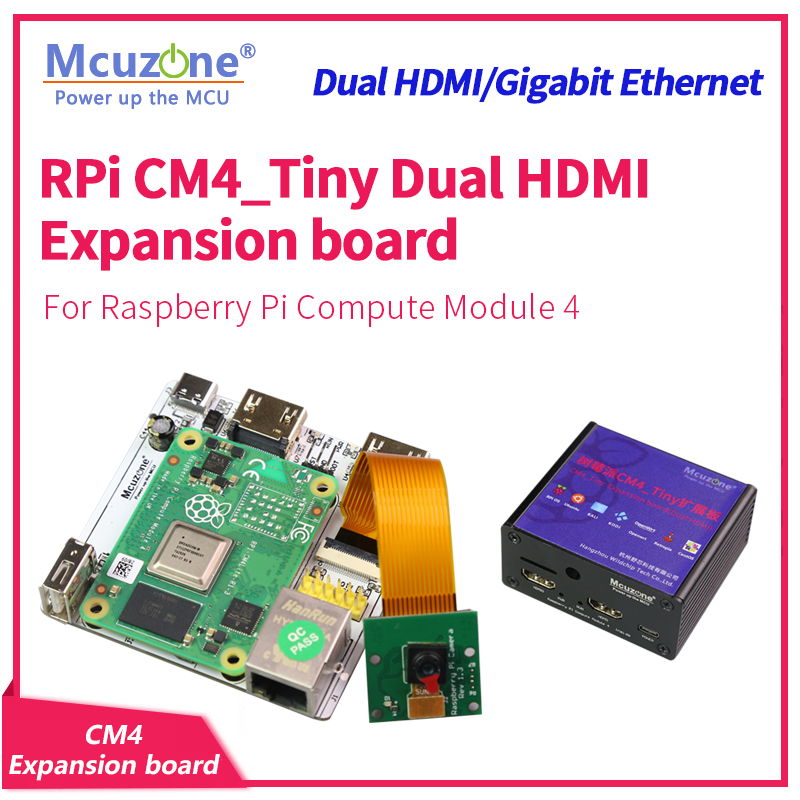 RPi CM4_Tiny Genişletme kartı, - Raspberry Pi Compute Module 4 Dual Camera Board incelemesi ve fiyatı